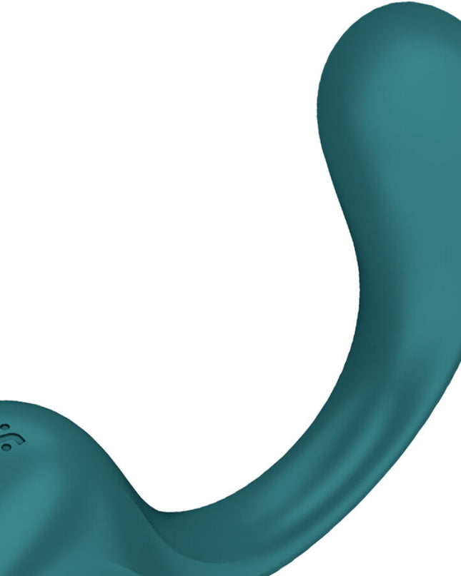 SATISFYER - VIBRATOR G FOR FODDES 2 RABBIT VERDE STICLĂ