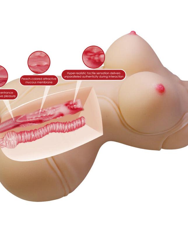 CRAZY BULL - DIANA TORSO FEMININ REALIST, VAGIN ȘI ANAL 5 KG