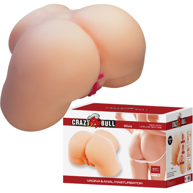 CRAZY BULL - OLIVIA REALISTIC FUND FEMININ, VAGIN ȘI ANAL 5.5 KG