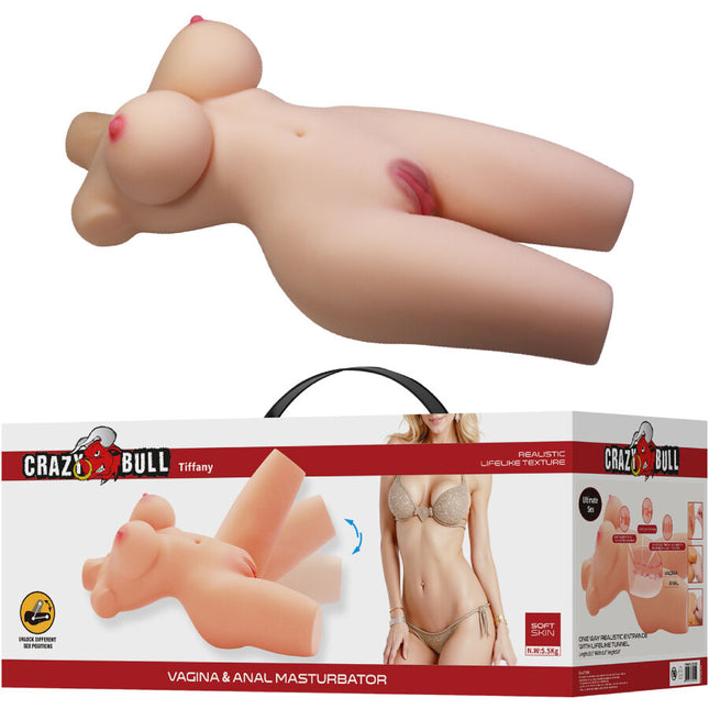 CRAZY BULL - TIFFANY TORSO FEMININ REALISTIC, VAGIN ȘI ANAL 5,5 KG