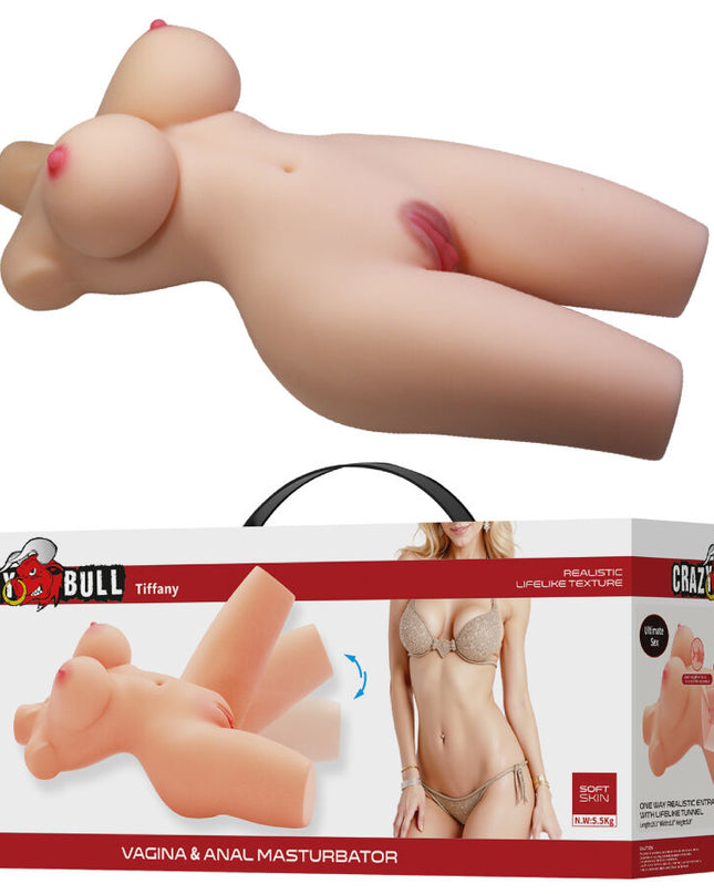 CRAZY BULL - TIFFANY TORSO FEMININ REALISTIC, VAGIN ȘI ANAL 5,5 KG