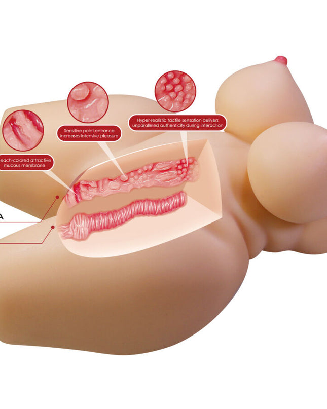 CRAZY BULL - TORSO FEMININ REALISTIC GRACE, VAGIN ȘI ANAL 7,5 KG