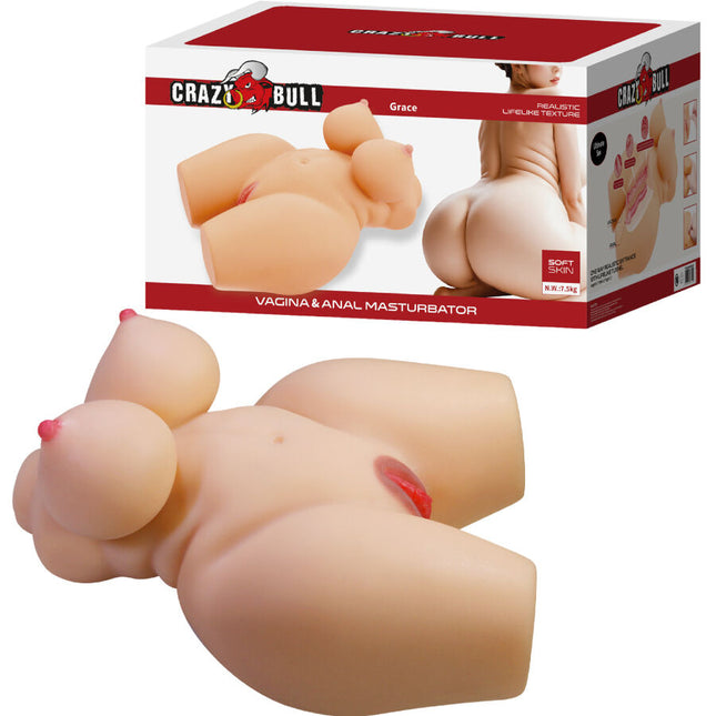CRAZY BULL - TORSO FEMININ REALISTIC GRACE, VAGIN ȘI ANAL 7,5 KG