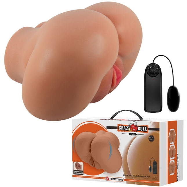 CRAZY BULL - VIBRATOR LUNA CU CONTROL REALISTIC AL VAGINULUI ȘI ANUSULUI CU TELECOMANDĂ