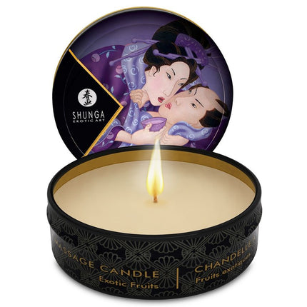 SHUNGA - MINI CARESS BY CANDELIGHT LUMÂNARE DE MASAJ CU FRUCTE EXOTICE 30 ML