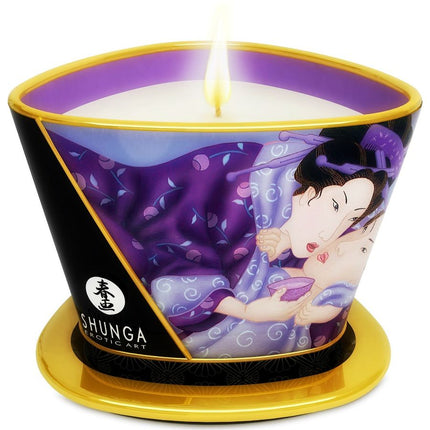 SHUNGA - MINI CARESS DE LA CANDELIGHT LUMÂNARE DE MASAJ CU FRUCTE EXOTICE 170 ML