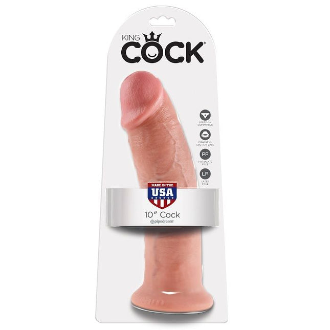 KING COCK - 10 DILDO-URI FLESH 25,4 CM