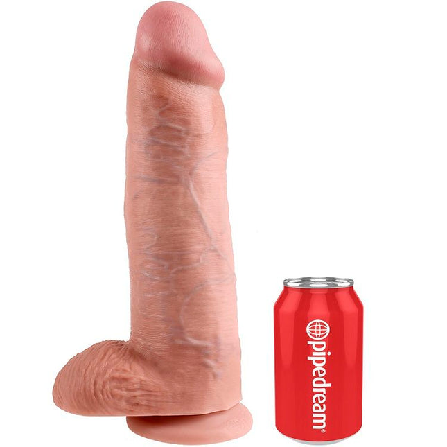 KING COCK - 12 DILDO-URI DIN CARNE CU COJI 30,48 CM