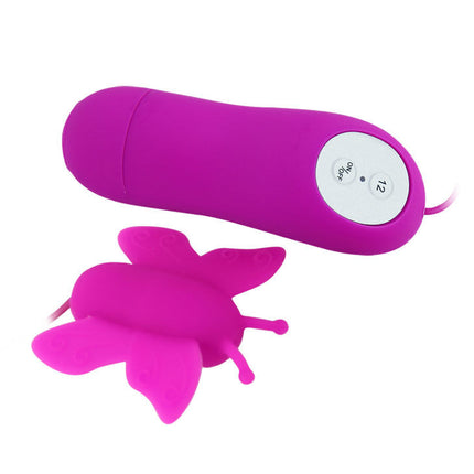 BAILE - LOVE EGGS STIMULATOR DE CLITORIS FLUTURE 12 VITEZE TELECOMANDĂ LILIAC