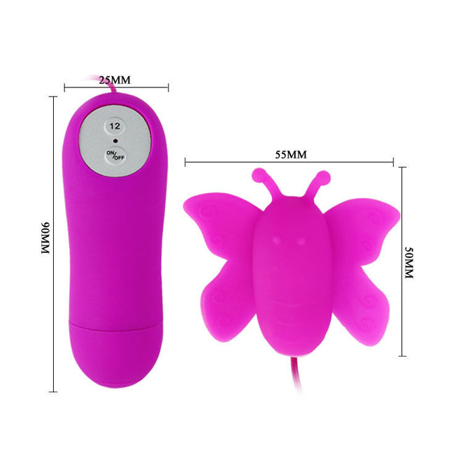 BAILE - LOVE EGGS STIMULATOR DE CLITORIS FLUTURE 12 VITEZE TELECOMANDĂ LILIAC