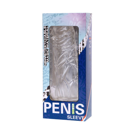 BAILE - HUSA LILAC PENTRU PENIS DIN SILICON ADAPTABILĂ 13 CM