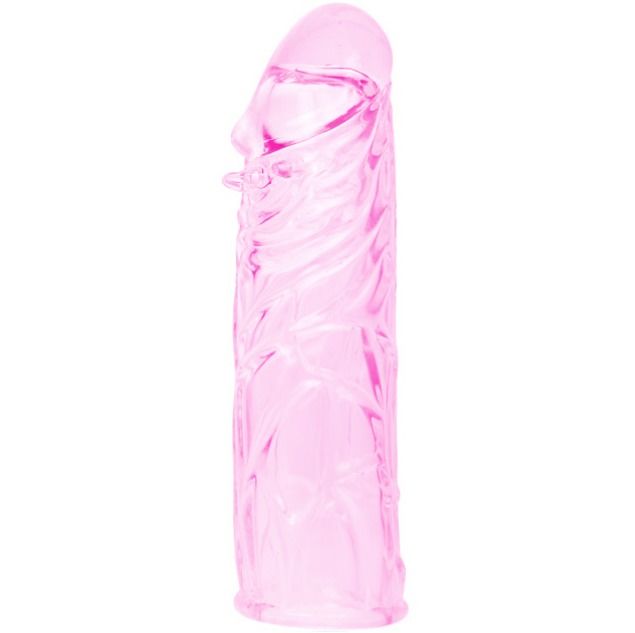 BAILE - HUSA DE PENIS DIN SILICON STIMULANT ROZ 13 CM