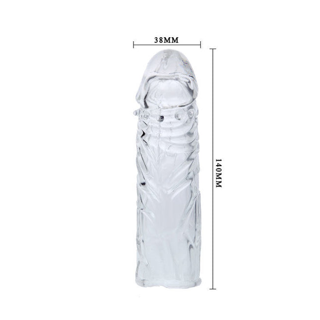 BAILE - HUSA DE PENIS DIN SILICON TRANSPARENTĂ 13 CM