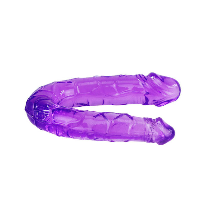 BAILE - DILDO DUBLU DIN JELEU FLEXIBIL LILA