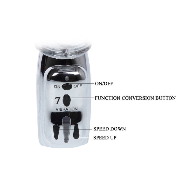 BAILE - RACHETĂ AMOUR ROTATOR TRANSPARENT 26,5 CM