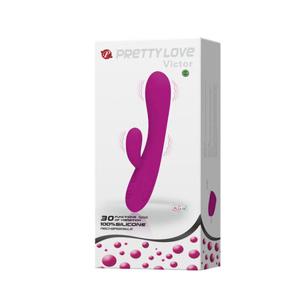 PRETTY LOVE - VIBRATOR SMART VICTOR CU STIMULATOR DE CLITORIS