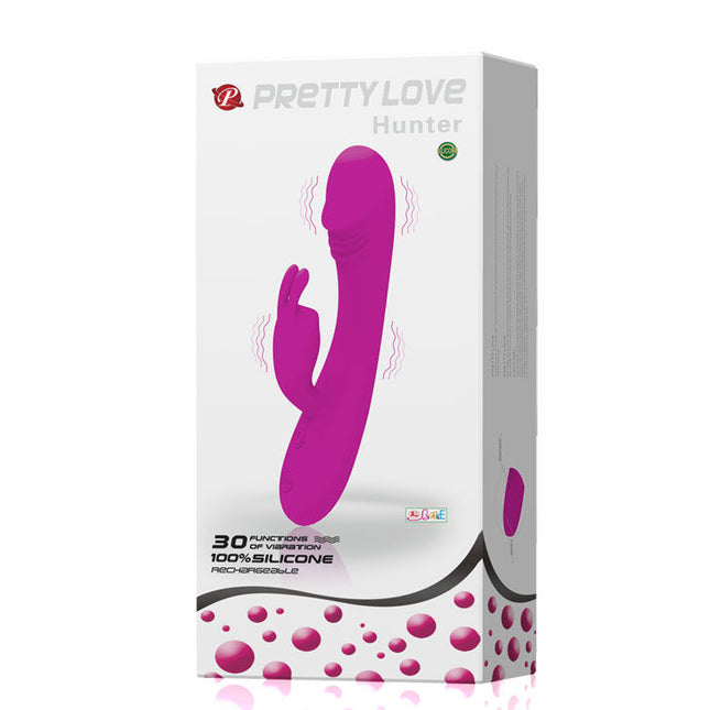 PRETTY LOVE - VIBRATOR INTELIGENT CU IEPURE 30 DE MODURI VÂNĂTOR