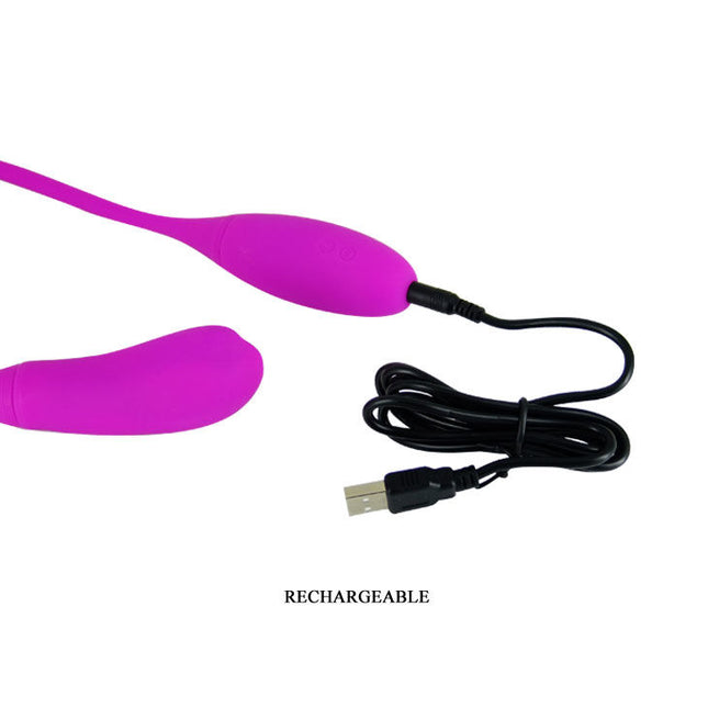 PRETTY LOVE - VIBRATOR INTELIGENT CU VIBRAȚII ȘARPE 7 V + 3 GÂDILĂRI