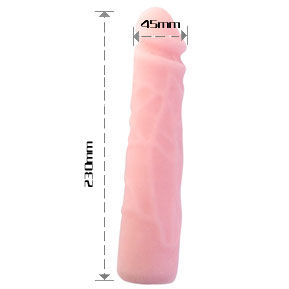 BAILE - DILDO REALISTIC DIN SILICON, 23 CM, LA ATINGERE