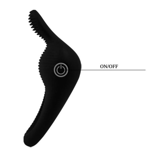 PRETTY LOVE - INEL VIBRATOR THIMBLE NEGRU