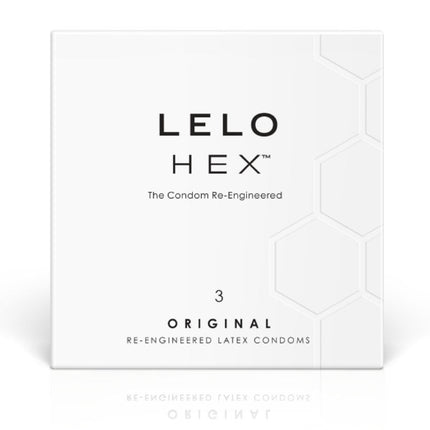LELO - CUTIE DE PRESERVATIVI HEX 3 UNITĂȚI