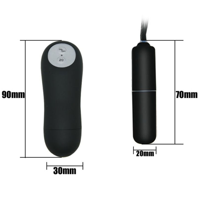 BAILE - TANGA CU GLONȚ VIBRATOR ȘI CONTROL