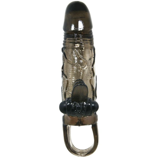 BAILE - HUSA PENTRU PENIS BRAVE MAN CU CLITORIS ȘI STIMULARE ANALĂ DUBLU GLONȚ NEGRU 16.5 CM