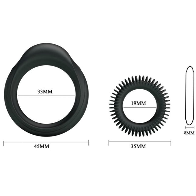 BAILE - KIT 2 INELE DIN SILICON RING HOOD