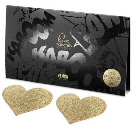 BIJOUX - INDISCRETS FLASH CU INIMĂ AURIE PENTRU SFÂRURI