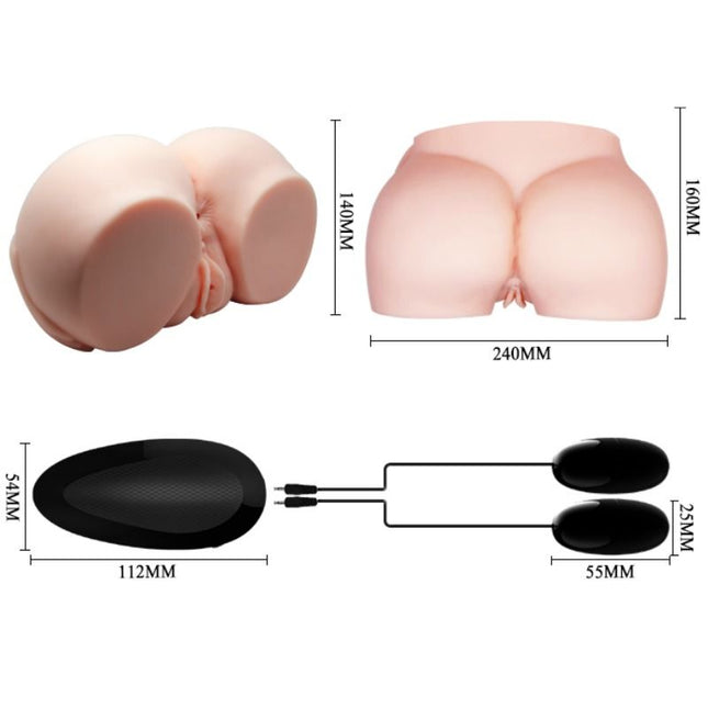 CRAZY BULL - VAGIN ȘI ANUS REALISTIC CU VIBRAȚII