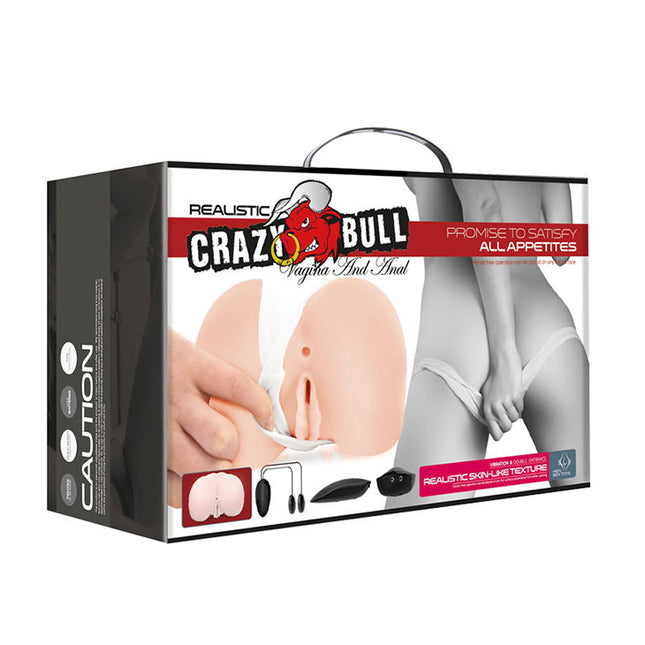 CRAZY BULL - VAGIN ȘI ANUS REALISTIC CU VIBRAȚII POZIȚIA 8