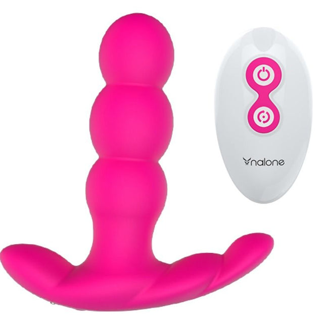 NALONE - VIBRATOR ANAL PEARL CU TELECOMANDĂ, NEGRU