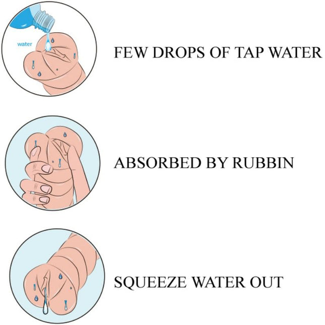 CRAZY BULL - MASTURBADOR VAGIN CU PIELE DE APĂ MODEL 3