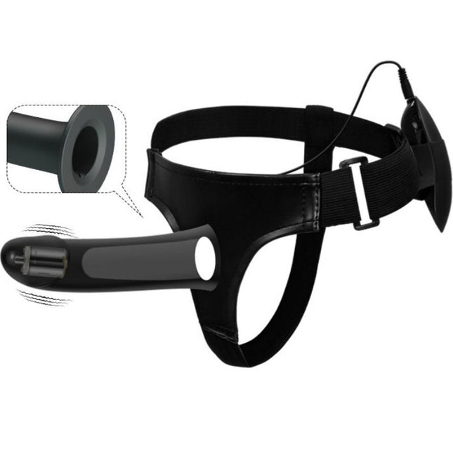 PRETTY LOVE - VITO STRAP-ON CU DILDO GOL ȘI VIBRAȚII 17,3 CM