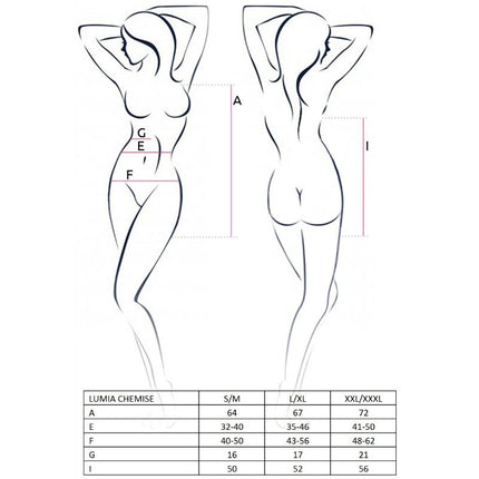 PASSION - COMBINAȚĂ LUMIA NEAGRĂ PENTRU DAMĂ MĂRIME L/XL