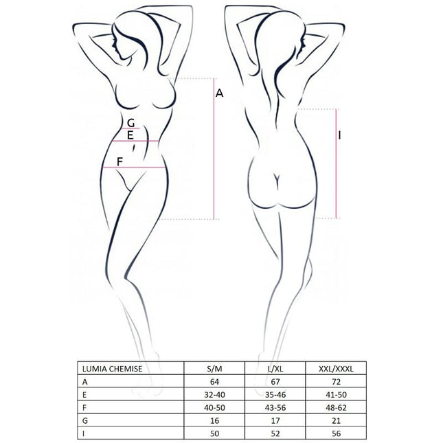 PASSION - COMBINAȚĂ LUMIA NEAGRĂ PENTRU DAMĂ MĂRIME L/XL