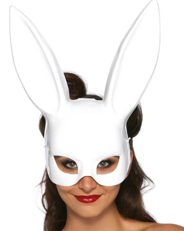 LEG AVENUE - MASCA DE IEPURE PENTRU BALADA MASCATĂ ALBĂ