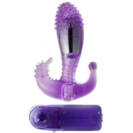 BAILE - STIMULATOR VAGINAL ȘI ANAL LILAC CU VIBRAȚII