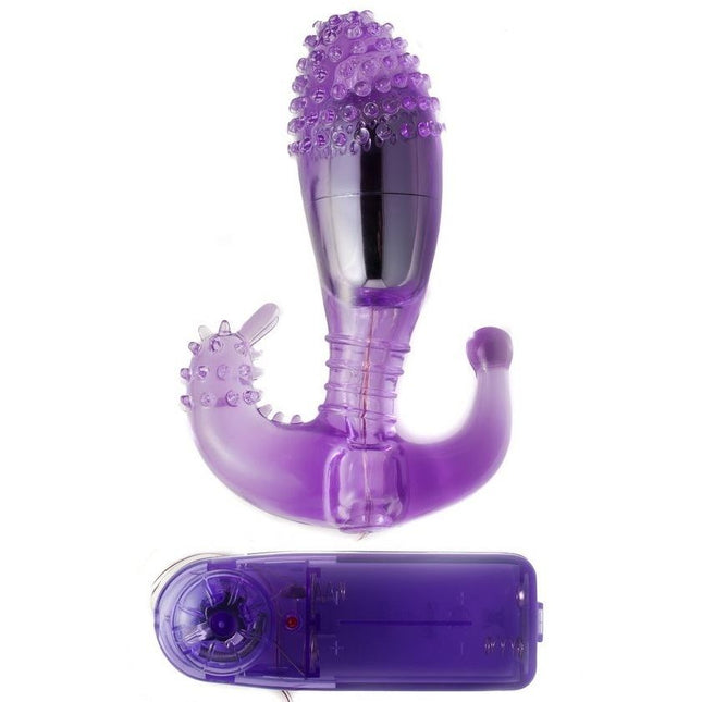 BAILE - STIMULATOR VAGINAL ȘI ANAL LILAC CU VIBRAȚII