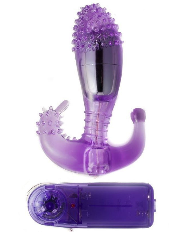 BAILE - STIMULATOR VAGINAL ȘI ANAL LILAC CU VIBRAȚII