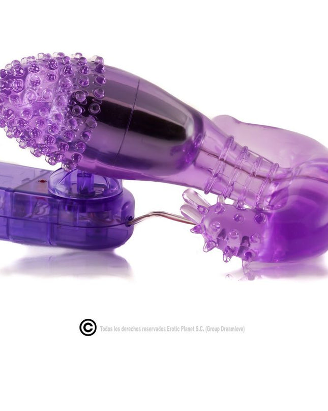 BAILE - STIMULATOR VAGINAL ȘI ANAL LILAC CU VIBRAȚII