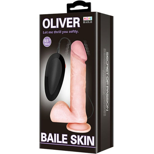 DILDO REALISTIC OLIVER CU VIBRAȚII - BAILE