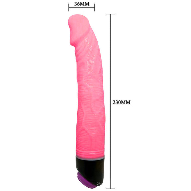 VIBRATOR REALISTIC BAILE - ADOUR CLUB 23 CM ROZ