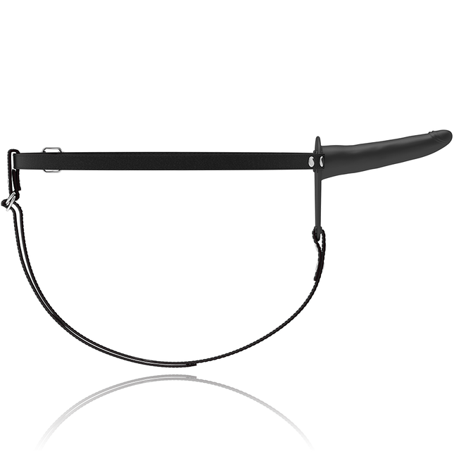 HAM FETIȘ PENTRU SUBMISIUNE - VIBRATOR DIN SILICON NEGRU 15 CM