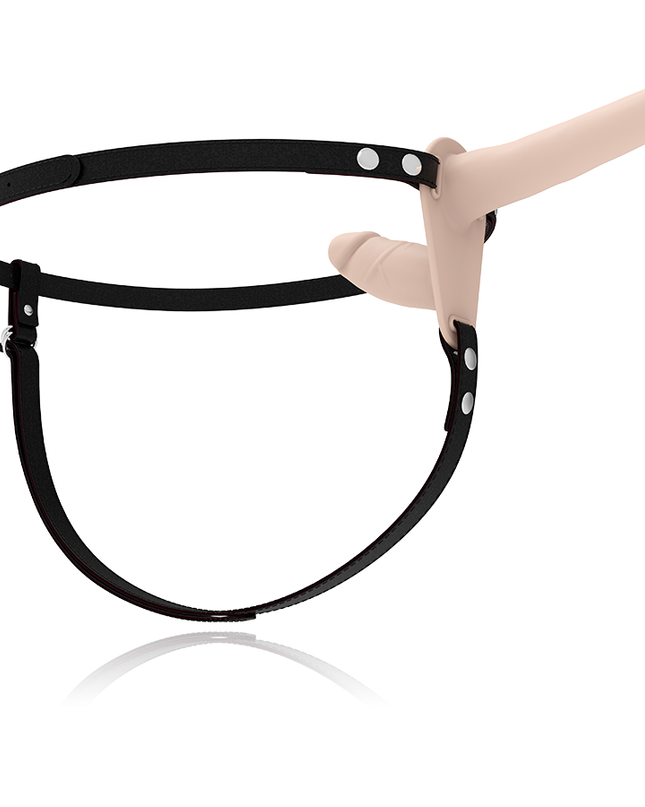 FETISH SUBMISSIVE HARNESS - DOUBLE PENETRATION FLESH UP VIBRATOR