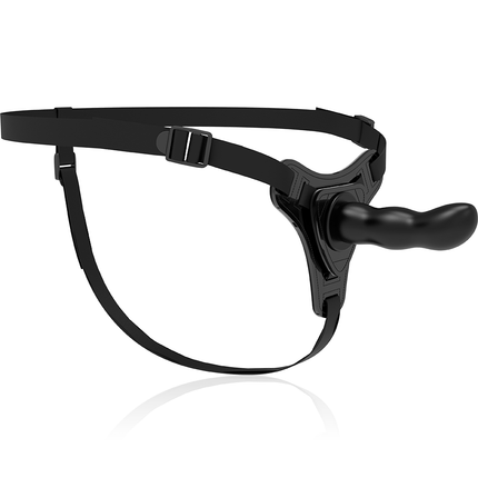 HAM FETIȘ PENTRU SUBMISIUNE - SILICON NEGRU PUNCT G 16 CM