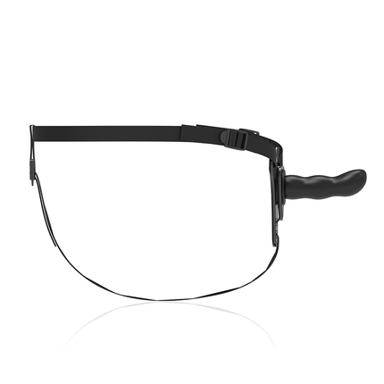 HAM FETIȘ PENTRU SUBMISIUNE - SILICON NEGRU PUNCT G 16 CM