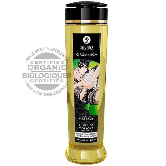 SHUNGA - ULEI DE MASAJ NATURAL ORGANIC 240 ML