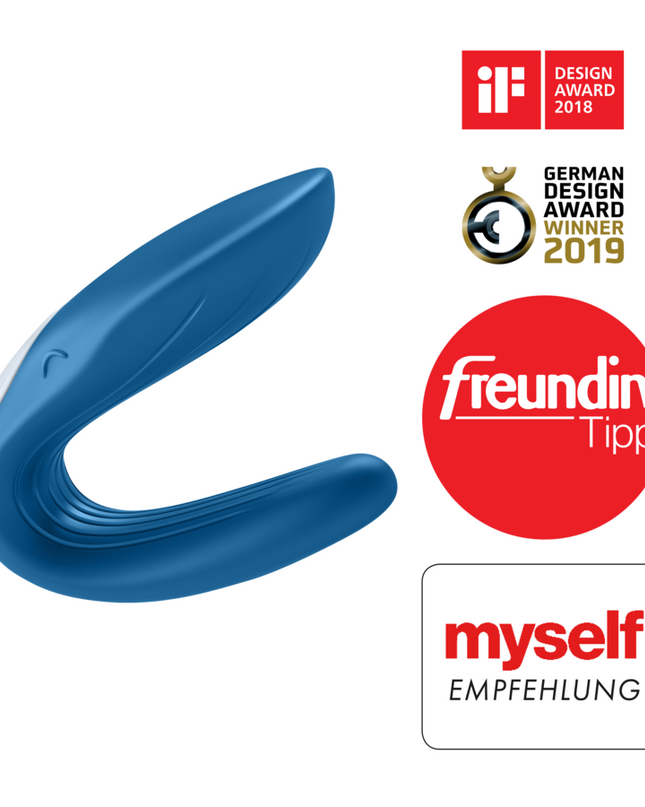 SATISFYER - VIBRATOR PARTNER TOY WHALE CARE STIMULEAZĂ AMBII PARTENERI EDIȚIA 2020