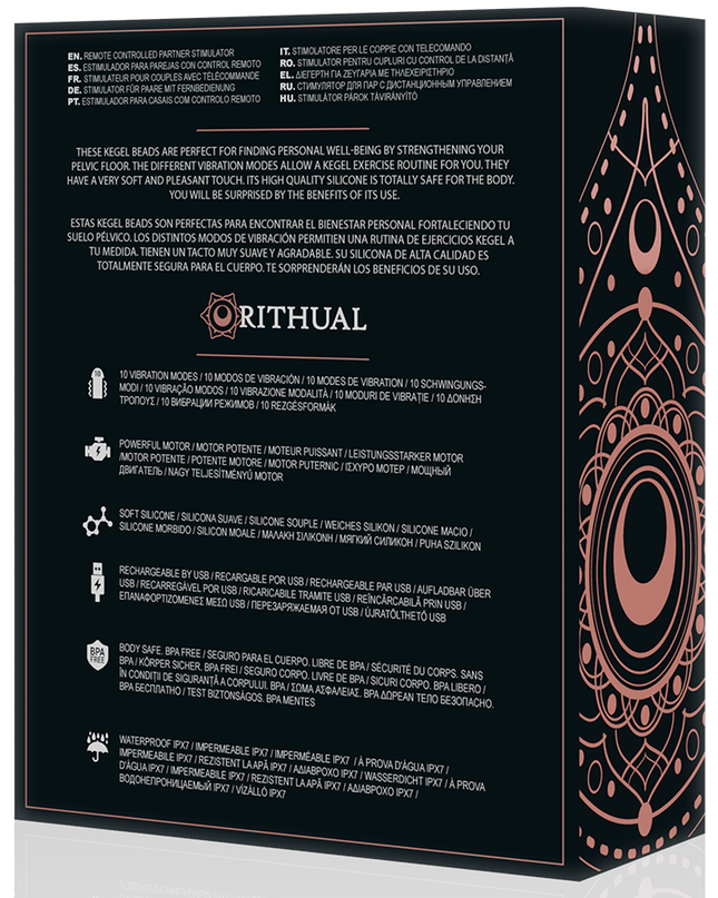 RITHUAL - BILE KEGEL VIBRANTE REÎNCĂRCABILE NISHA ORCHIDĂ